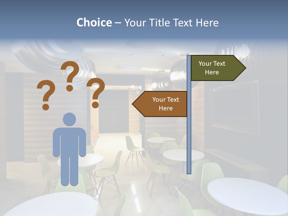 Contemporary Chair Empty PowerPoint Template