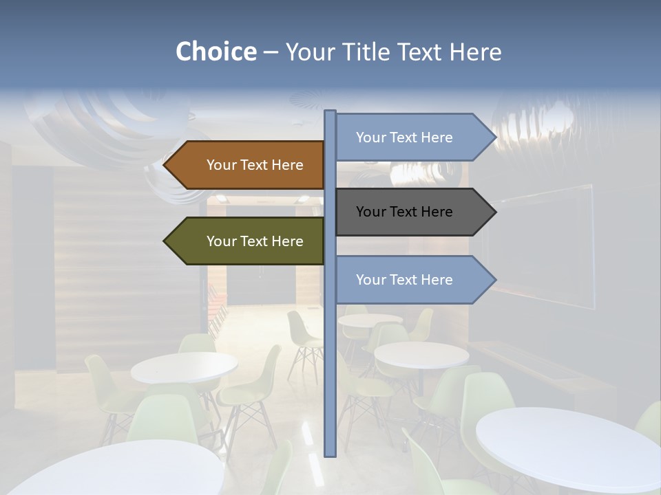 Contemporary Chair Empty PowerPoint Template
