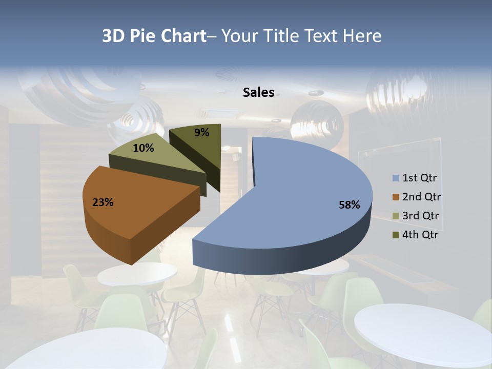 Contemporary Chair Empty PowerPoint Template