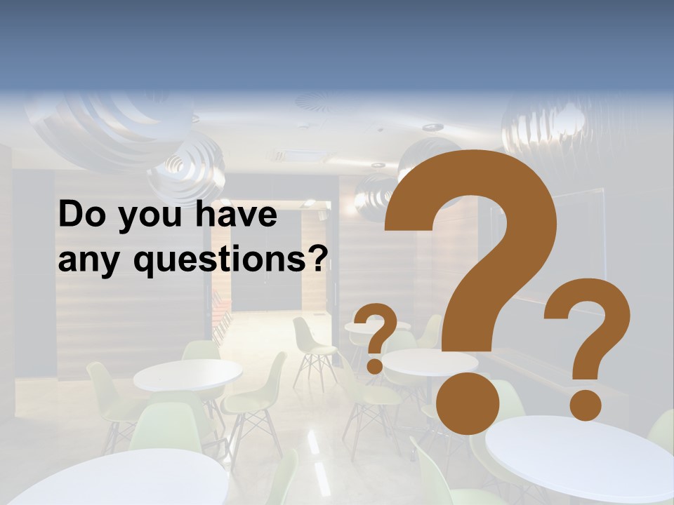 Contemporary Chair Empty PowerPoint Template