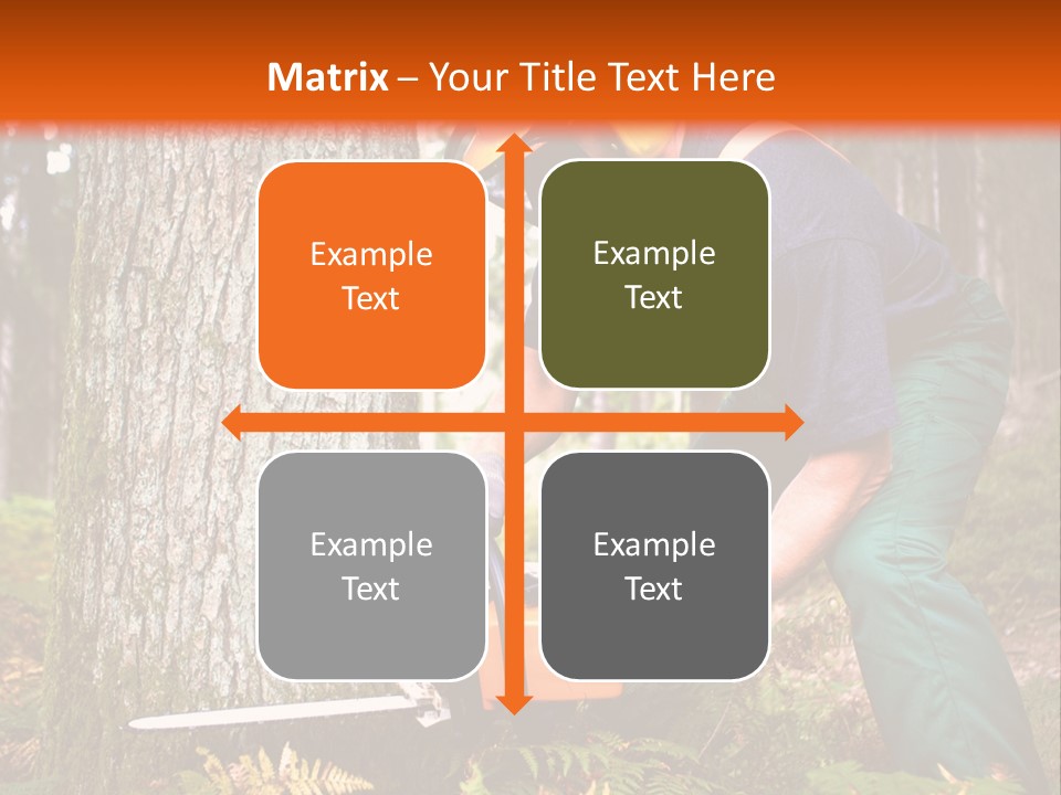 Cutting Tool Chainsaw PowerPoint Template