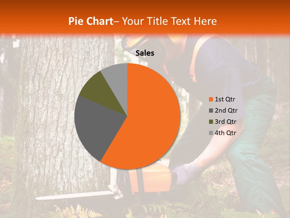 Cutting Tool Chainsaw PowerPoint Template