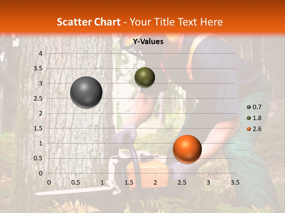 Cutting Tool Chainsaw PowerPoint Template