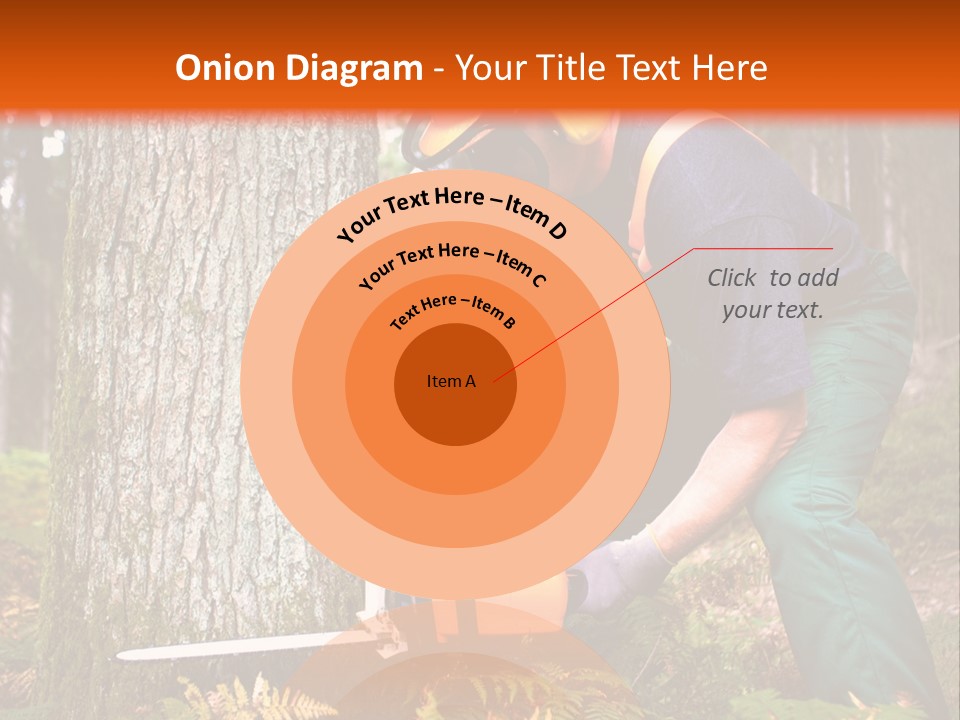 Cutting Tool Chainsaw PowerPoint Template