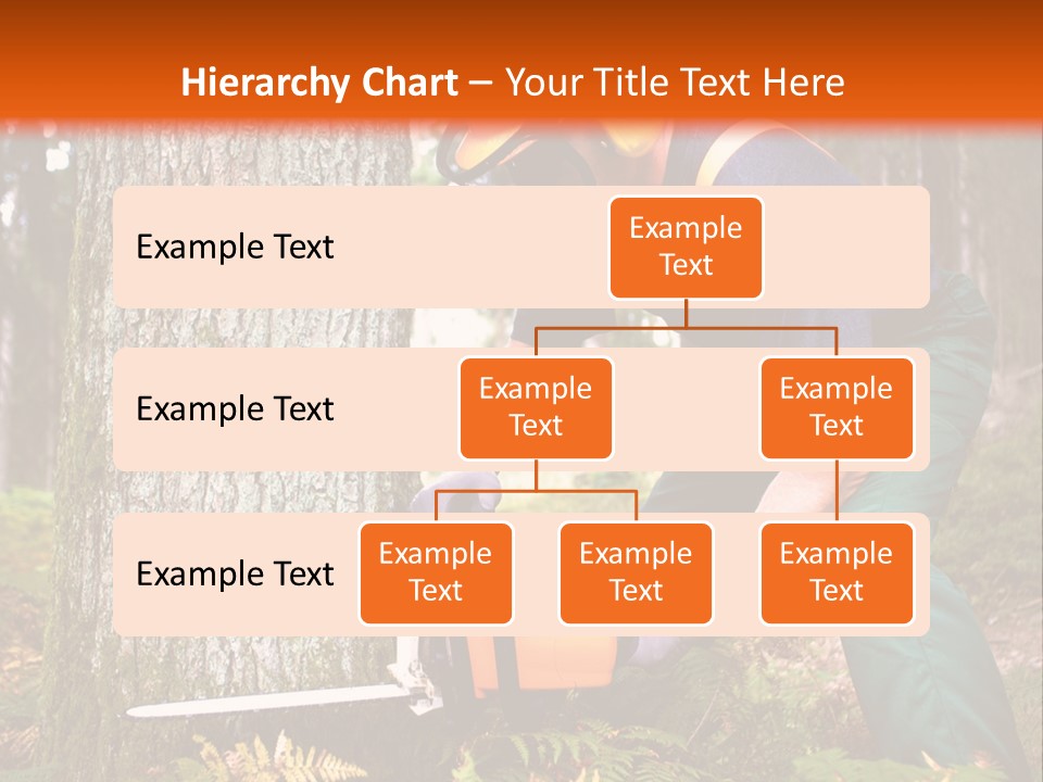 Cutting Tool Chainsaw PowerPoint Template