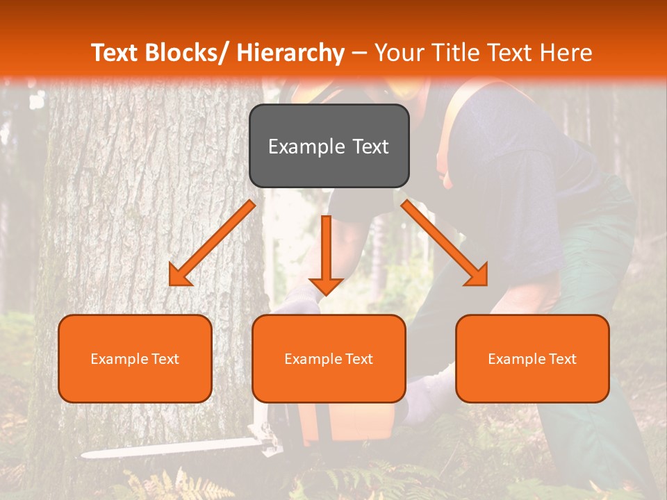 Cutting Tool Chainsaw PowerPoint Template