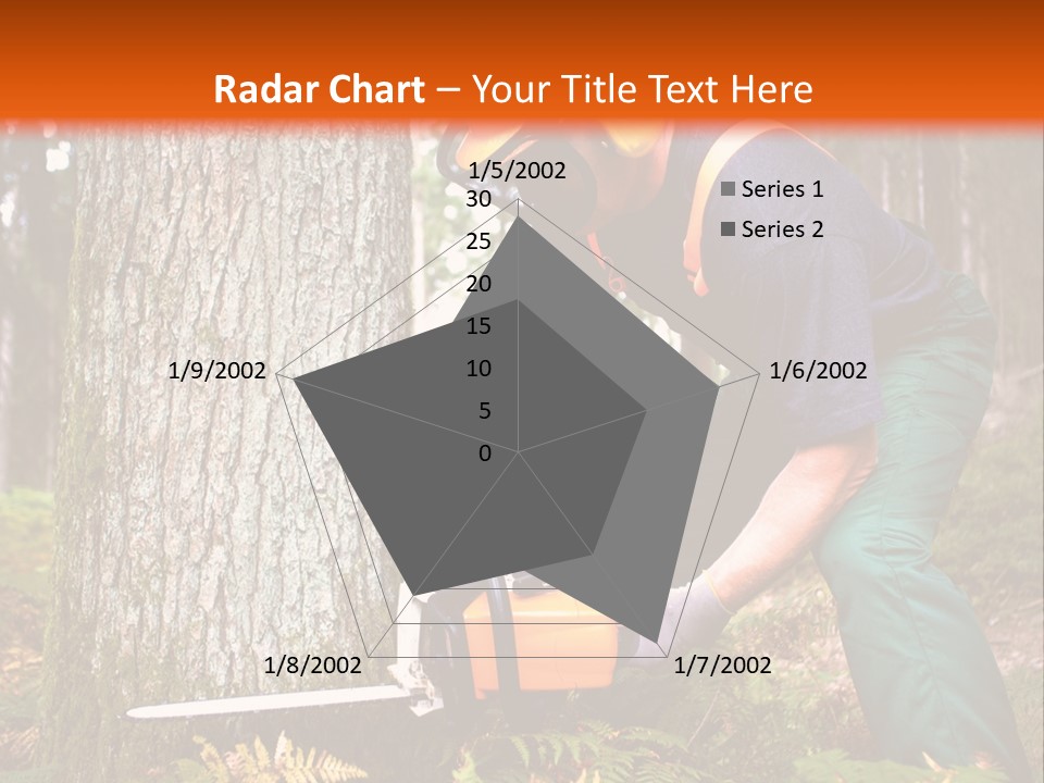 Cutting Tool Chainsaw PowerPoint Template