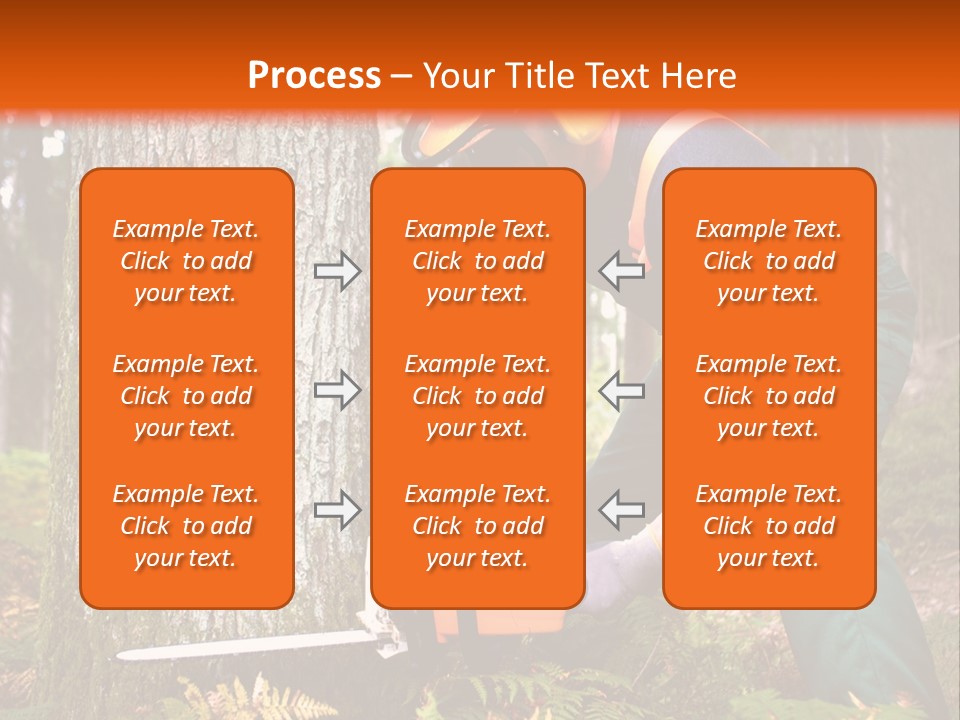 Cutting Tool Chainsaw PowerPoint Template