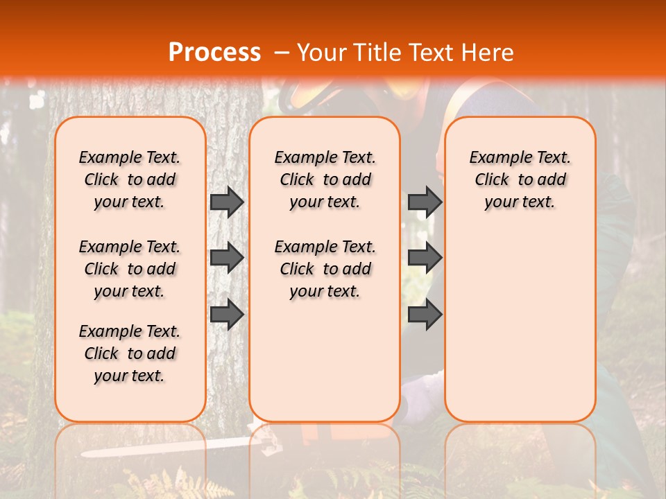Cutting Tool Chainsaw PowerPoint Template
