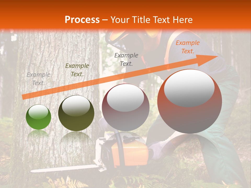 Cutting Tool Chainsaw PowerPoint Template