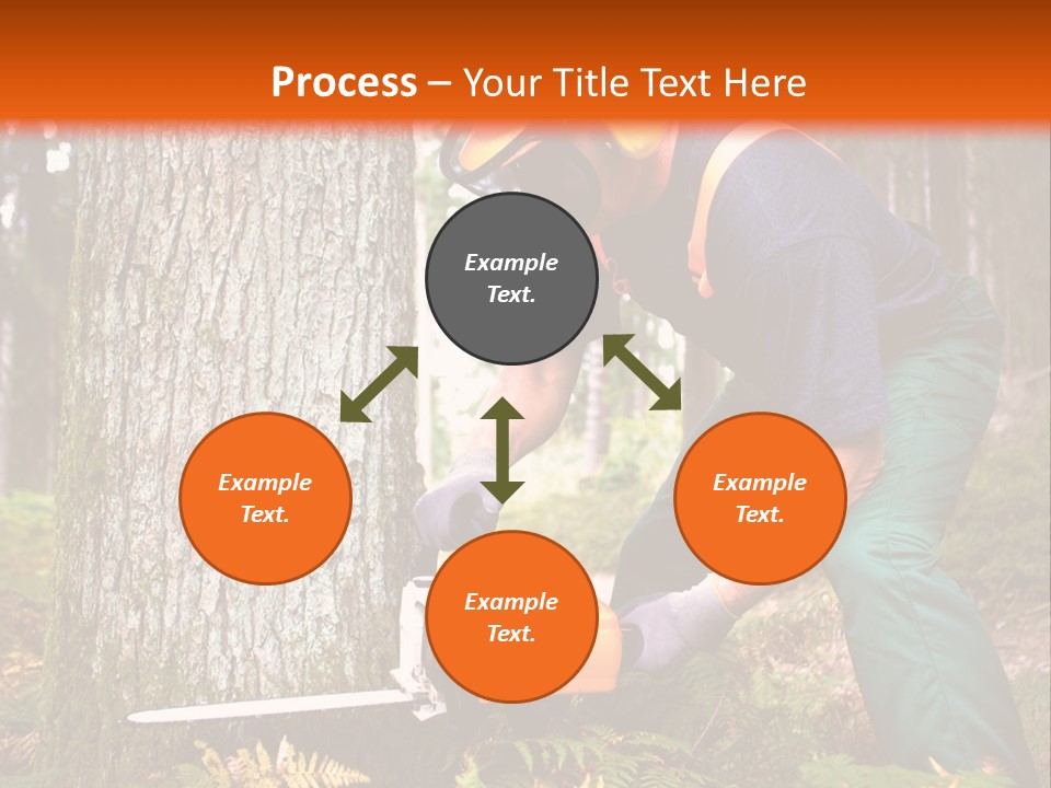Cutting Tool Chainsaw PowerPoint Template