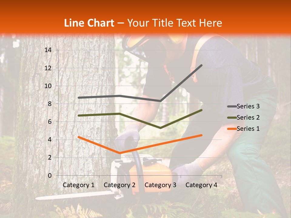 Cutting Tool Chainsaw PowerPoint Template