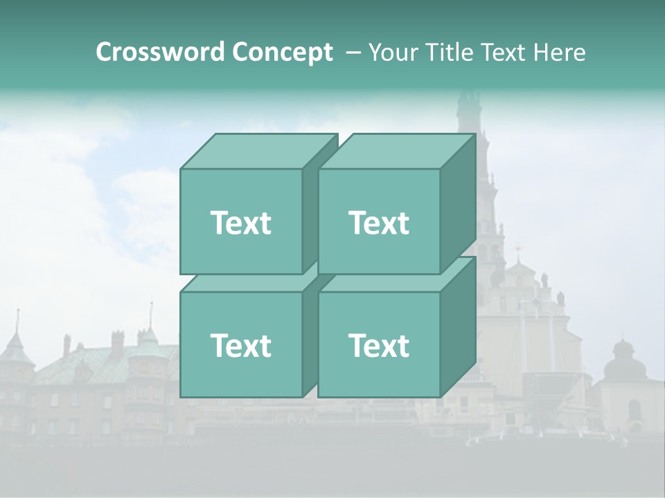 Europe Steeple Hill PowerPoint Template