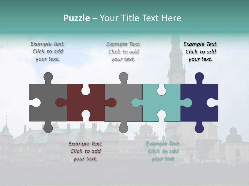 Europe Steeple Hill PowerPoint Template