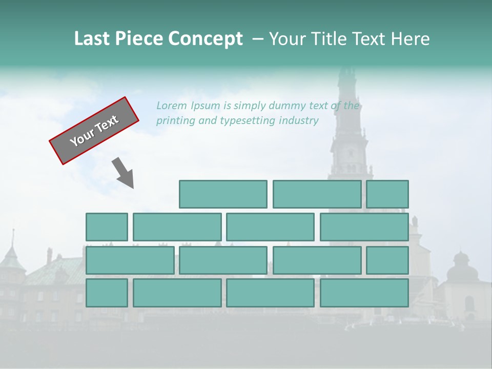 Europe Steeple Hill PowerPoint Template