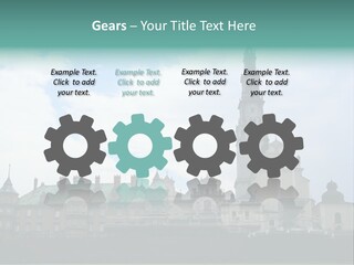 Europe Steeple Hill PowerPoint Template