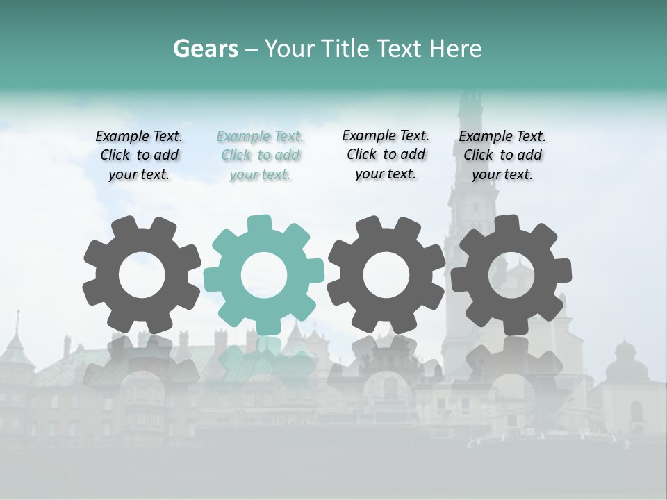 Europe Steeple Hill PowerPoint Template