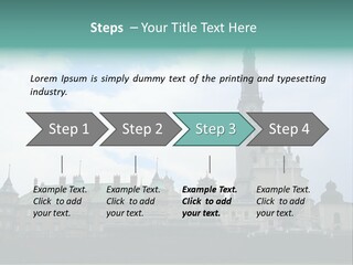 Europe Steeple Hill PowerPoint Template