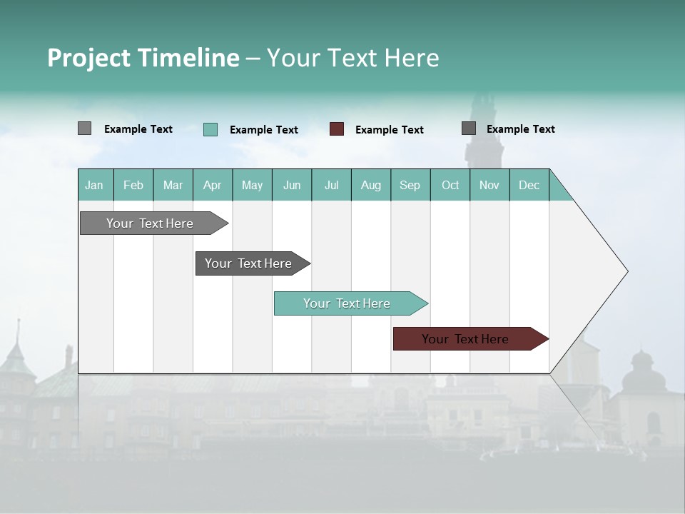 Europe Steeple Hill PowerPoint Template