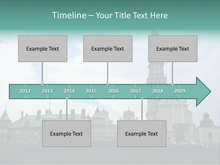 Europe Steeple Hill PowerPoint Template