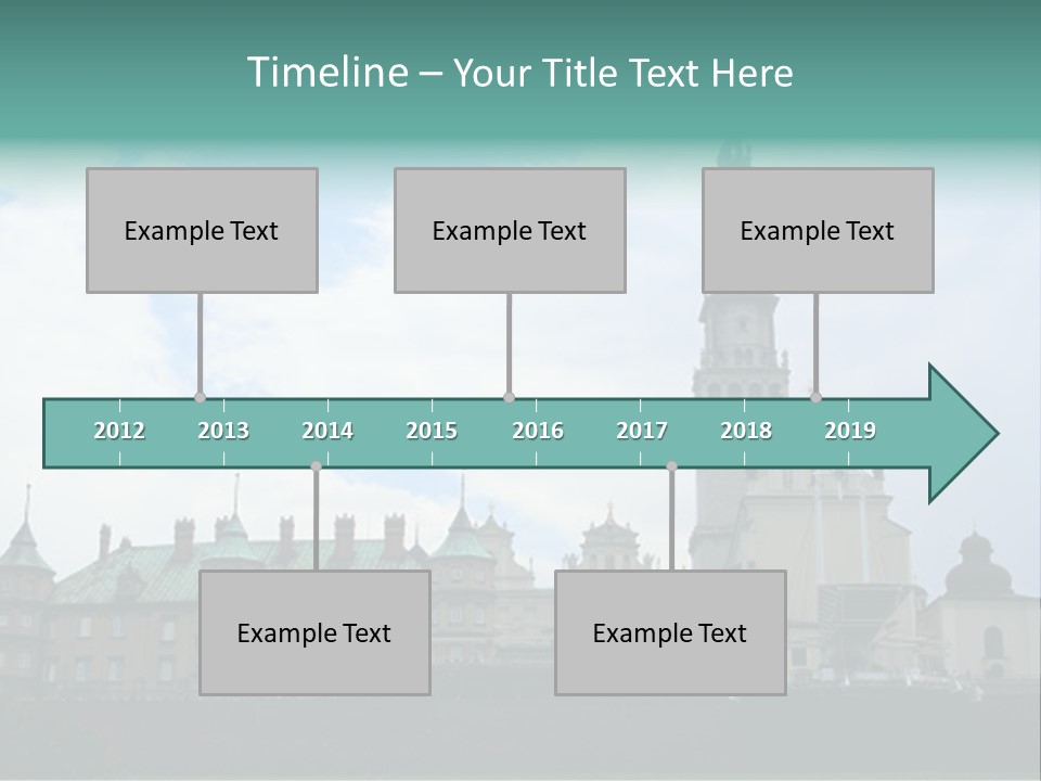 Europe Steeple Hill PowerPoint Template