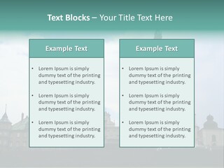 Europe Steeple Hill PowerPoint Template