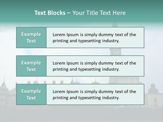 Europe Steeple Hill PowerPoint Template