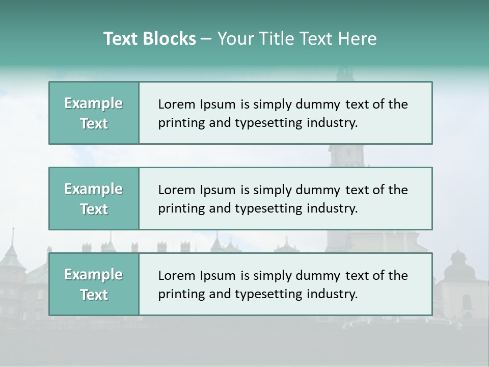 Europe Steeple Hill PowerPoint Template