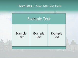 Europe Steeple Hill PowerPoint Template