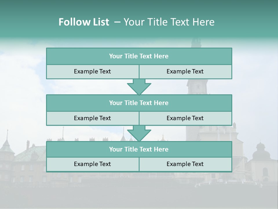 Europe Steeple Hill PowerPoint Template