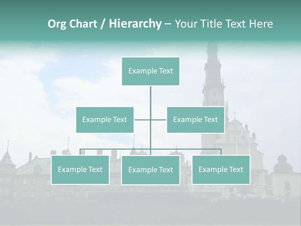 Europe Steeple Hill PowerPoint Template