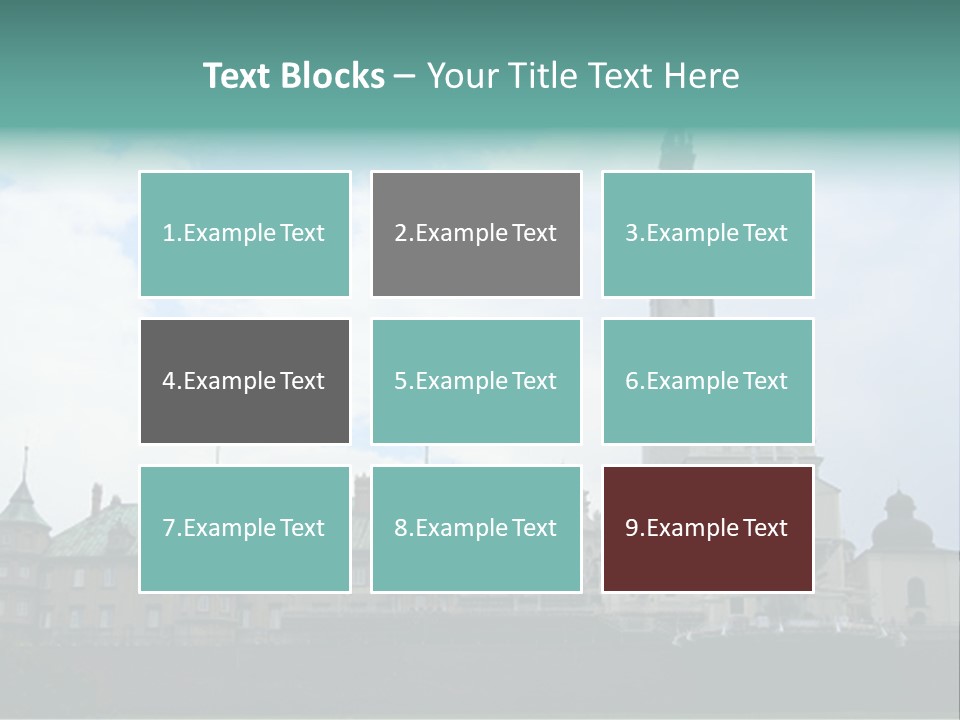 Europe Steeple Hill PowerPoint Template