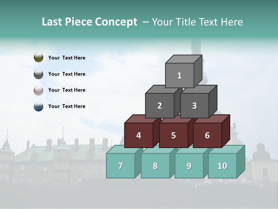 Europe Steeple Hill PowerPoint Template