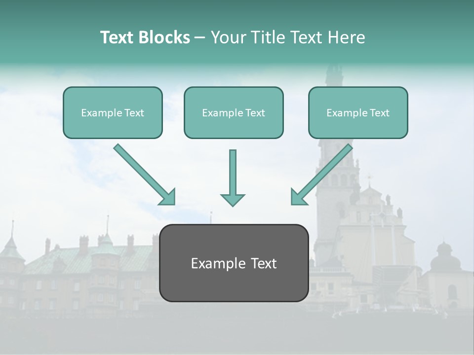 Europe Steeple Hill PowerPoint Template
