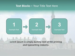 Europe Steeple Hill PowerPoint Template