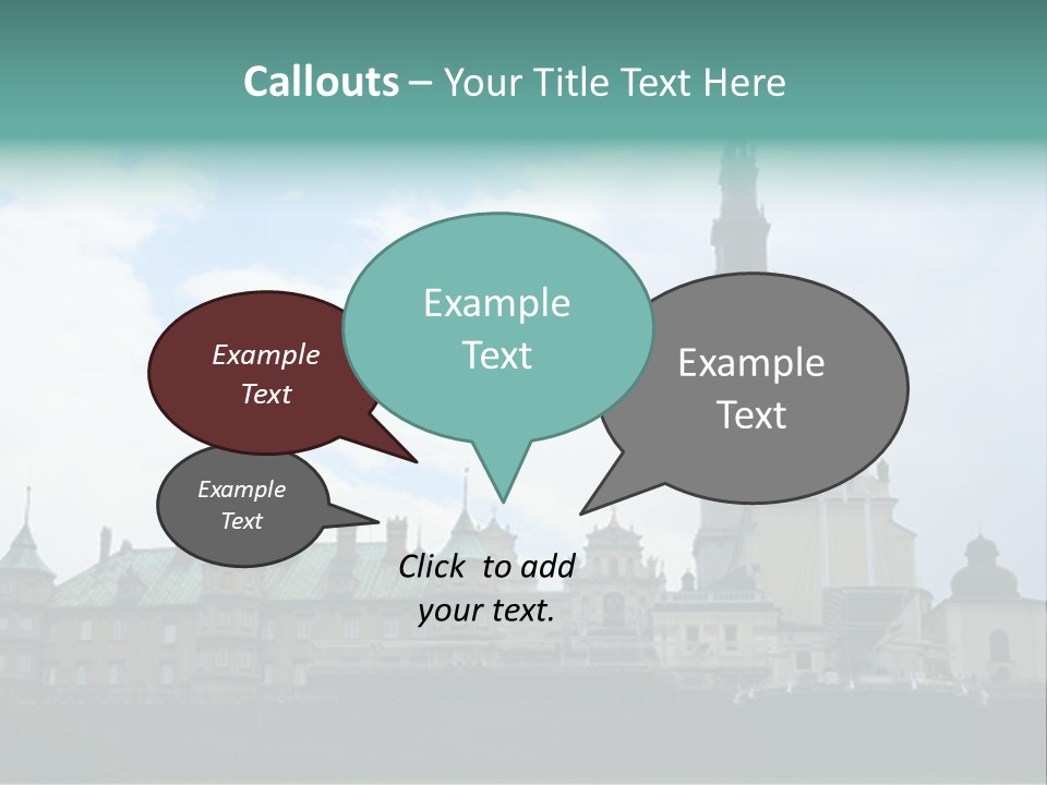 Europe Steeple Hill PowerPoint Template