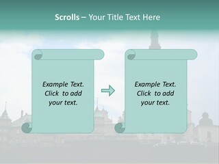 Europe Steeple Hill PowerPoint Template