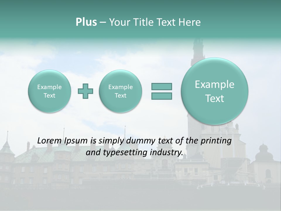 Europe Steeple Hill PowerPoint Template
