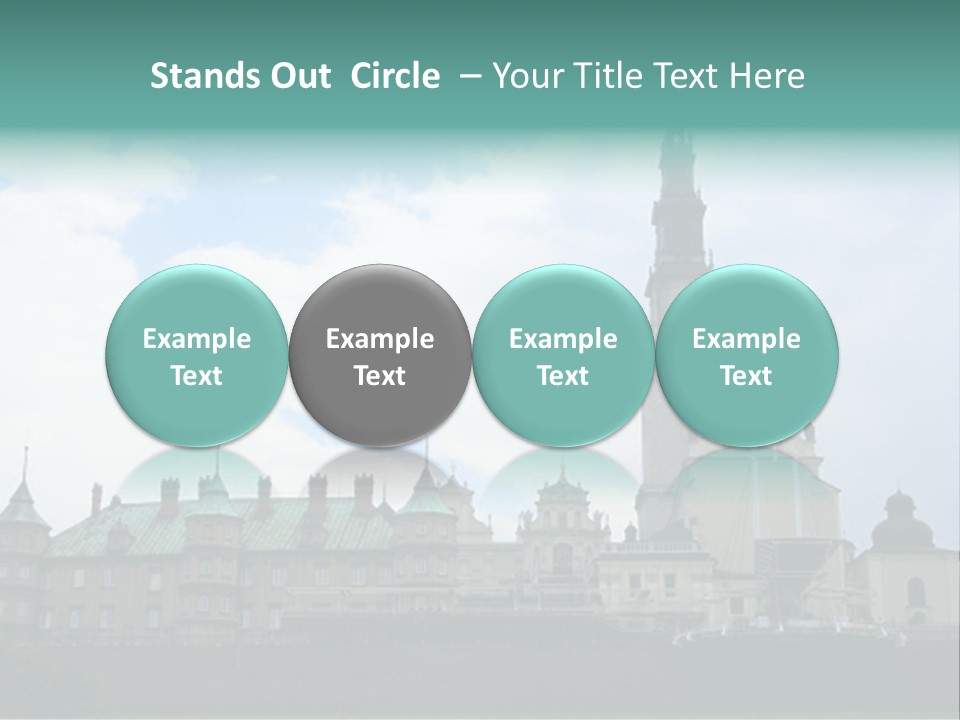 Europe Steeple Hill PowerPoint Template