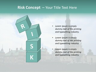 Europe Steeple Hill PowerPoint Template