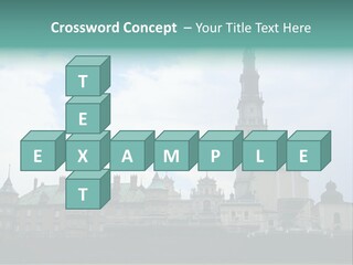 Europe Steeple Hill PowerPoint Template