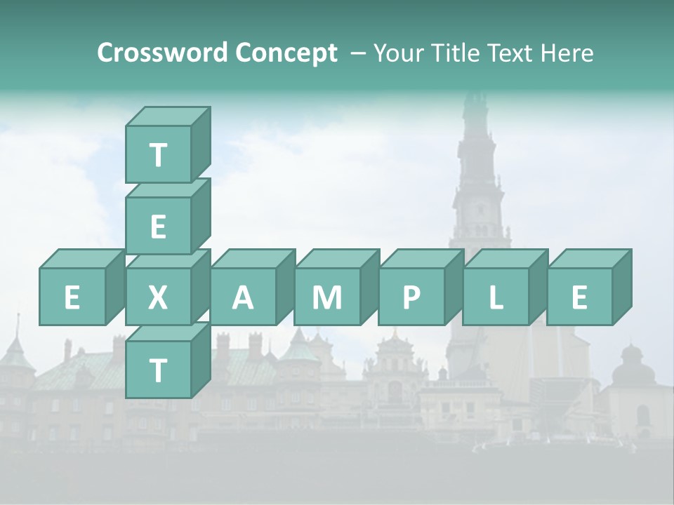Europe Steeple Hill PowerPoint Template