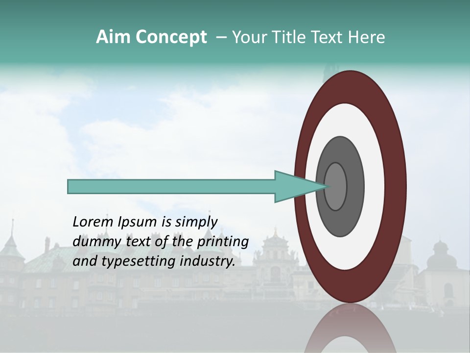 Europe Steeple Hill PowerPoint Template