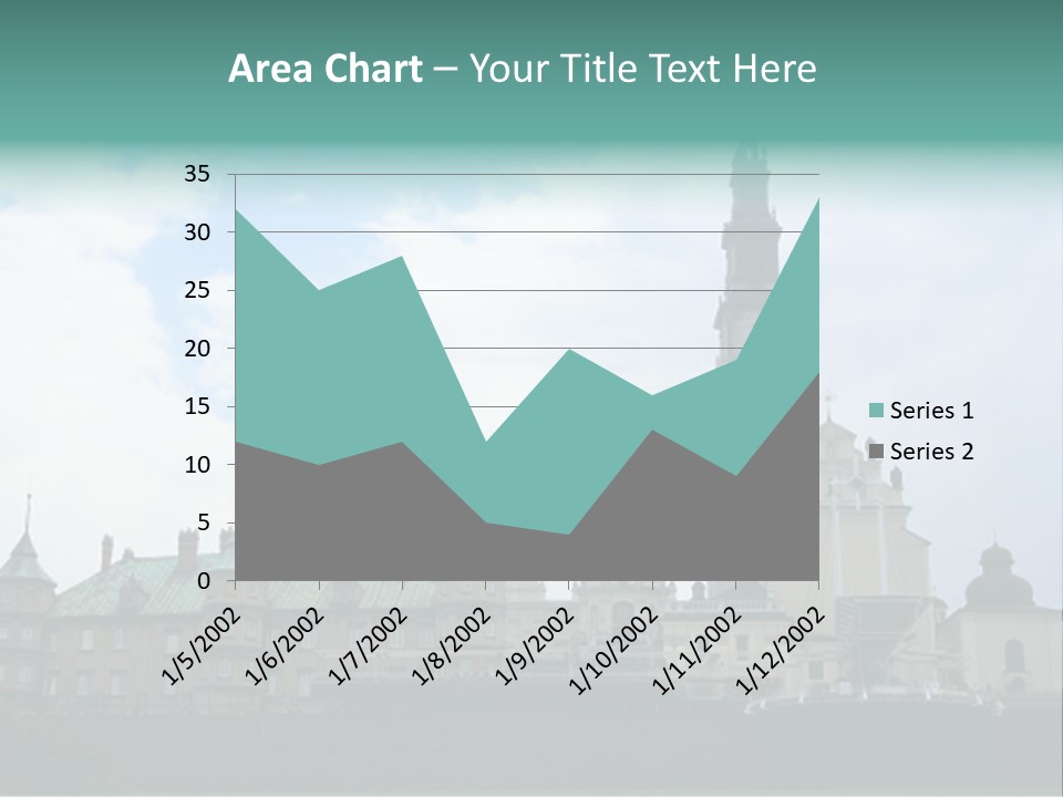 Europe Steeple Hill PowerPoint Template