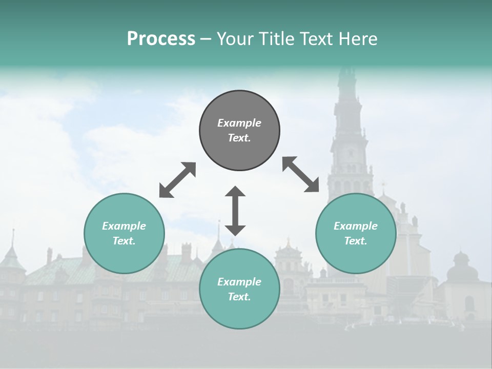 Europe Steeple Hill PowerPoint Template