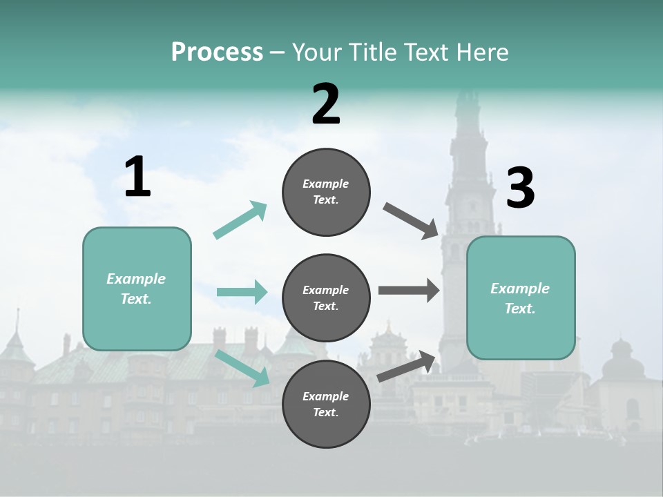 Europe Steeple Hill PowerPoint Template