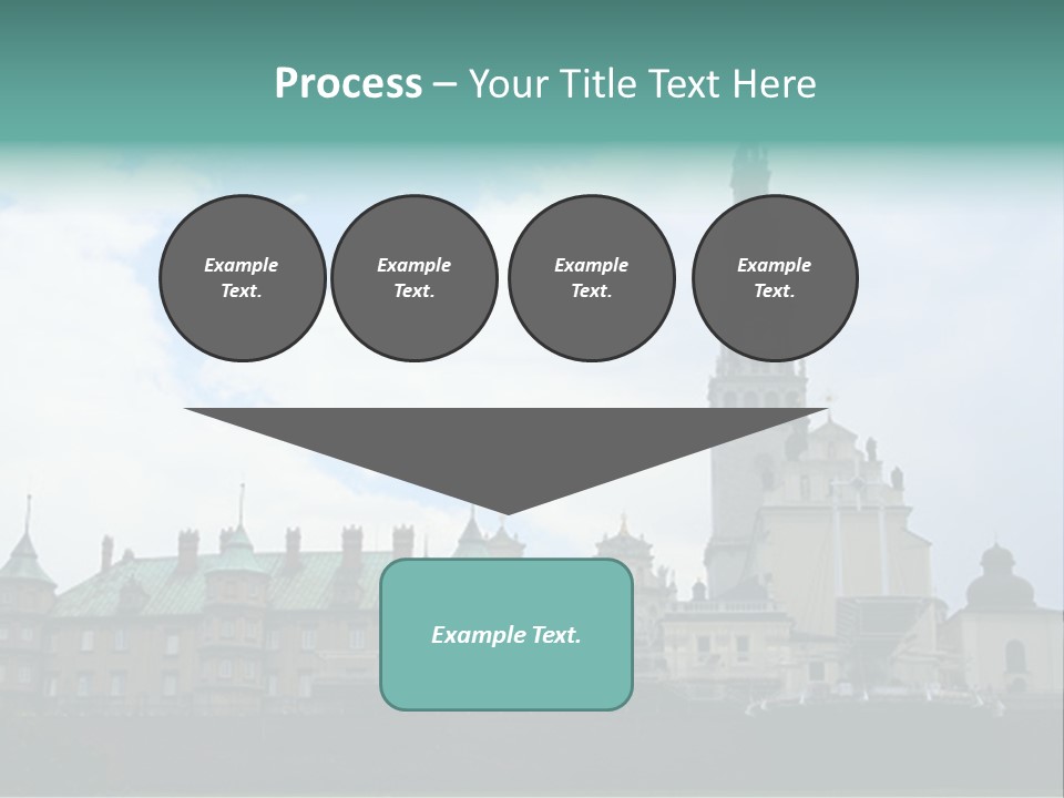 Europe Steeple Hill PowerPoint Template