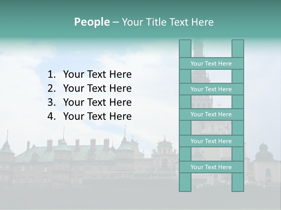 Europe Steeple Hill PowerPoint Template