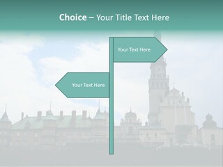 Europe Steeple Hill PowerPoint Template
