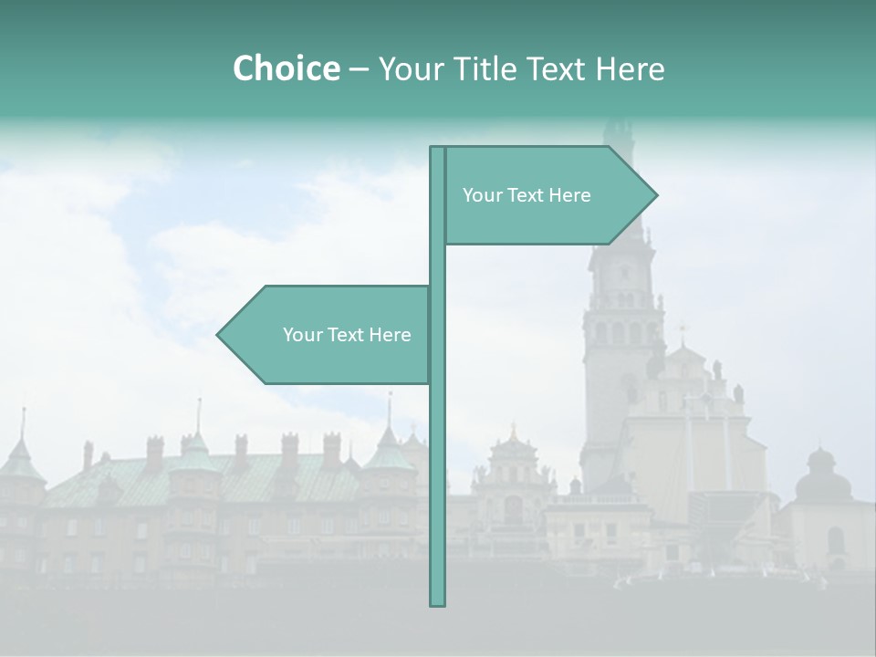 Europe Steeple Hill PowerPoint Template